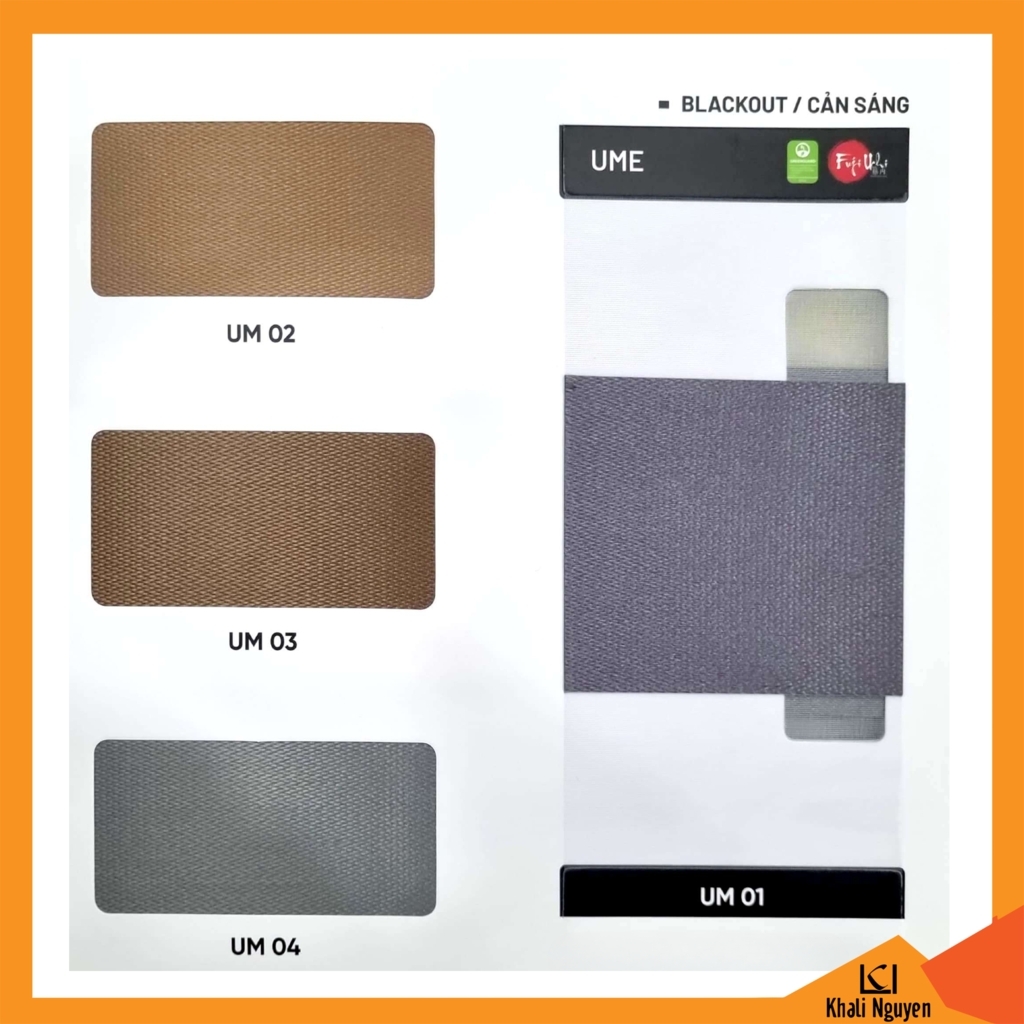 Bảng màu rèm cầu vồng Hàn Quốc UME UM-01