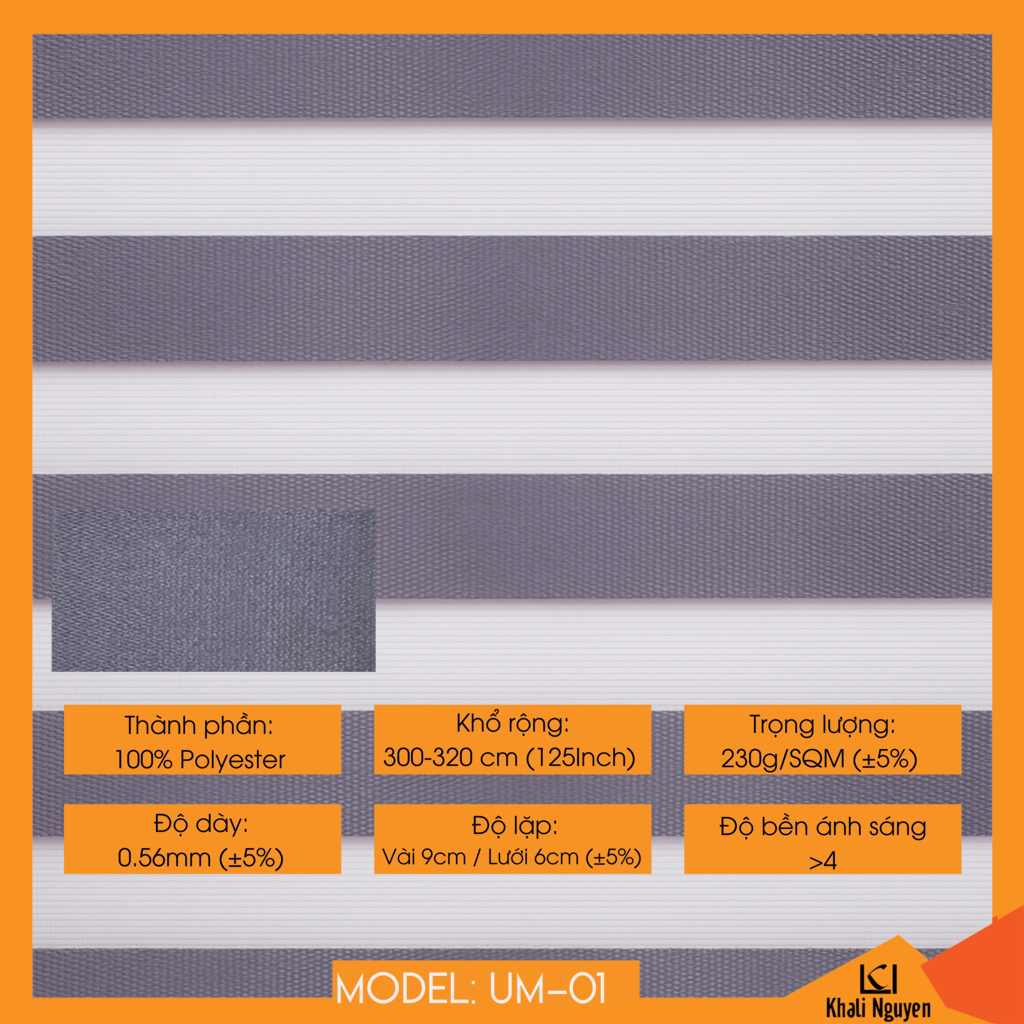 Rèm cầu vồng Hàn Quốc UME UM-01