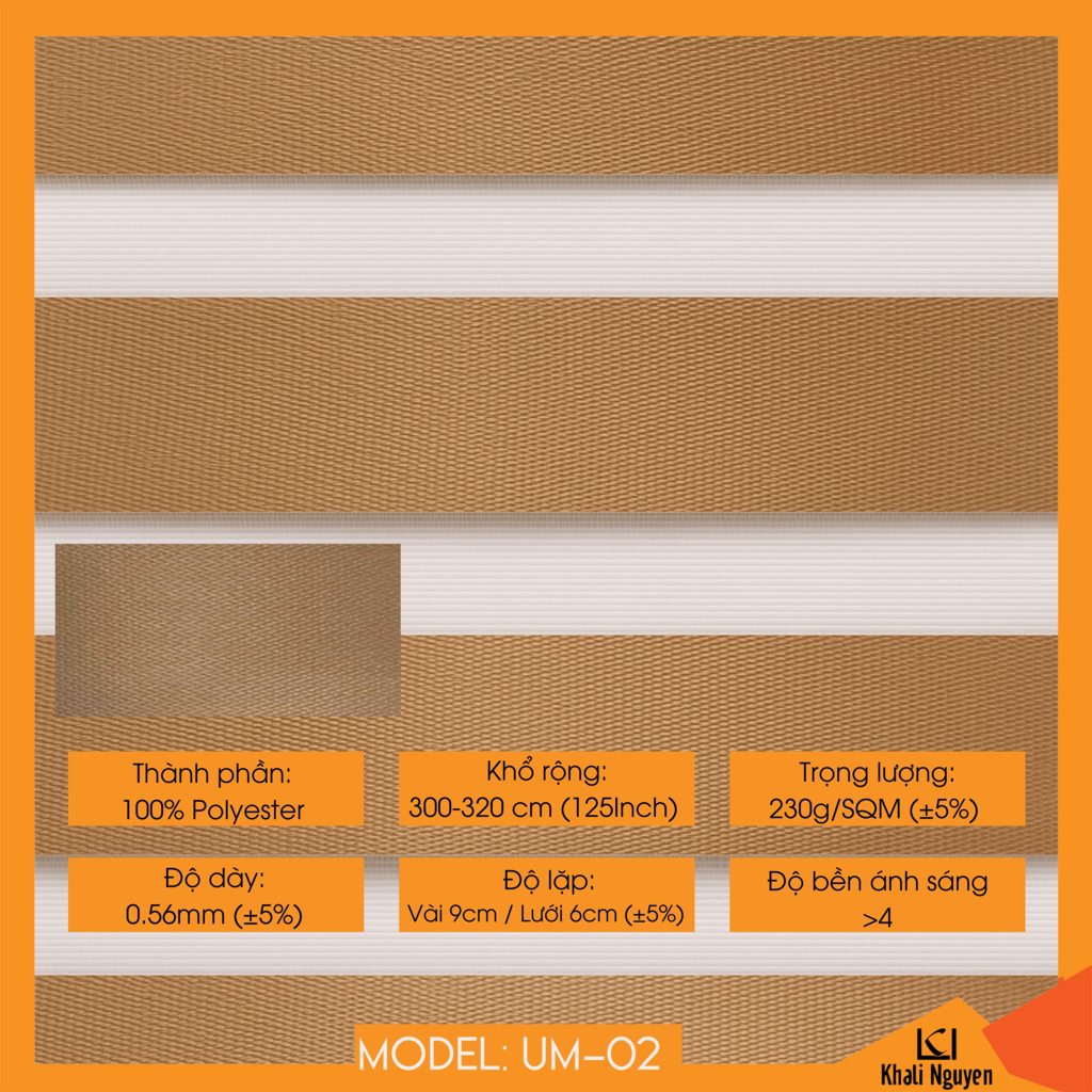 Rèm cầu vồng Hàn Quốc UME UM-02