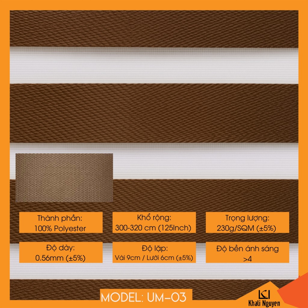 Rèm cầu vồng Hàn Quốc UME UM-03