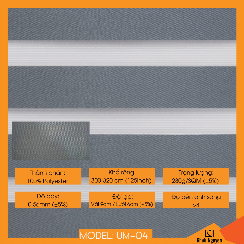 Rèm cầu vồng Hàn Quốc UME UM-04