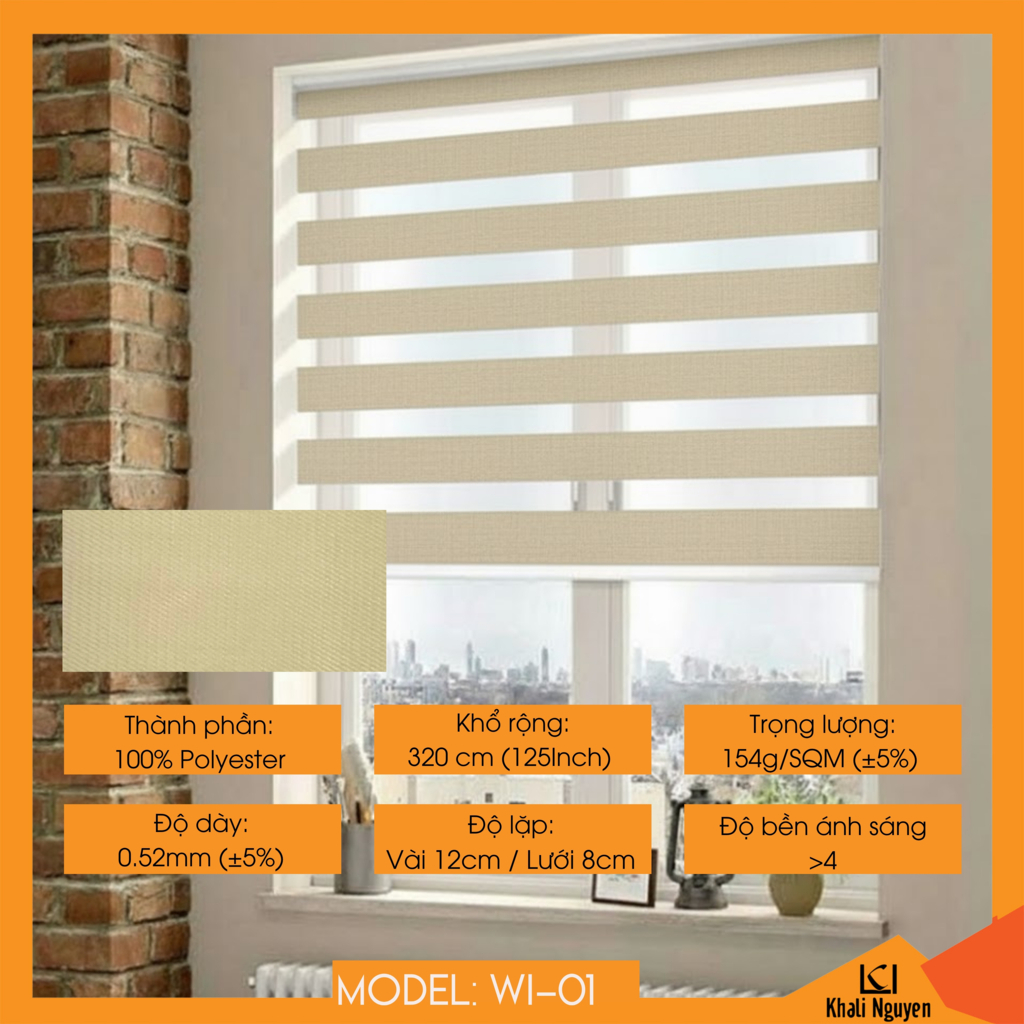 Rèm cầu vồng Hàn Quốc WASHI WI-01