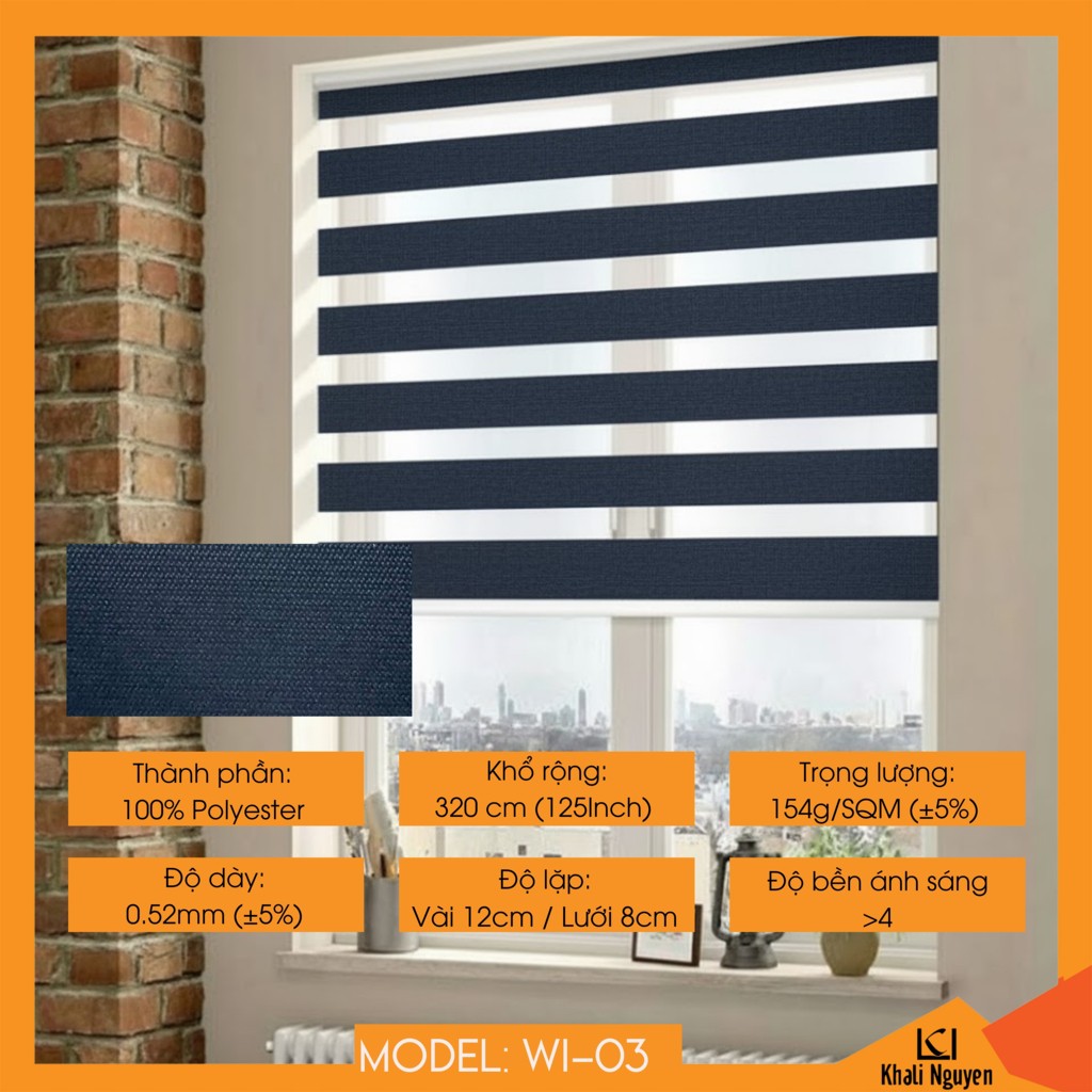 Rèm cầu vồng Hàn Quốc WASHI WI-03