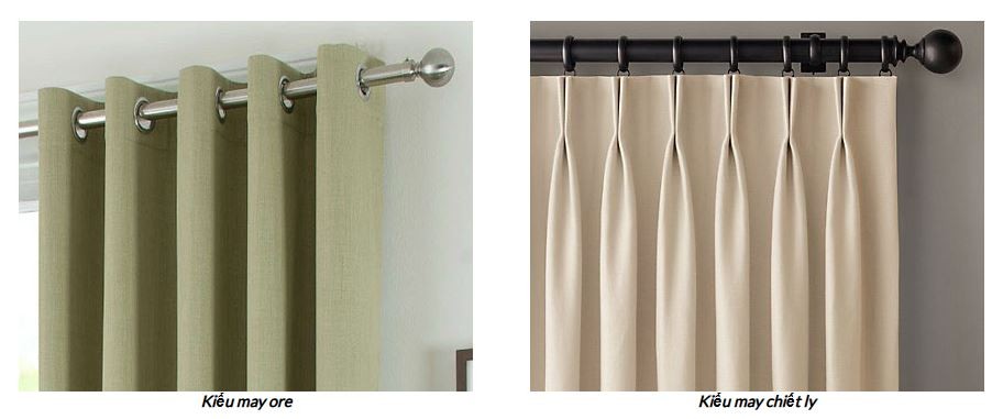 Kiểu may rèm vải