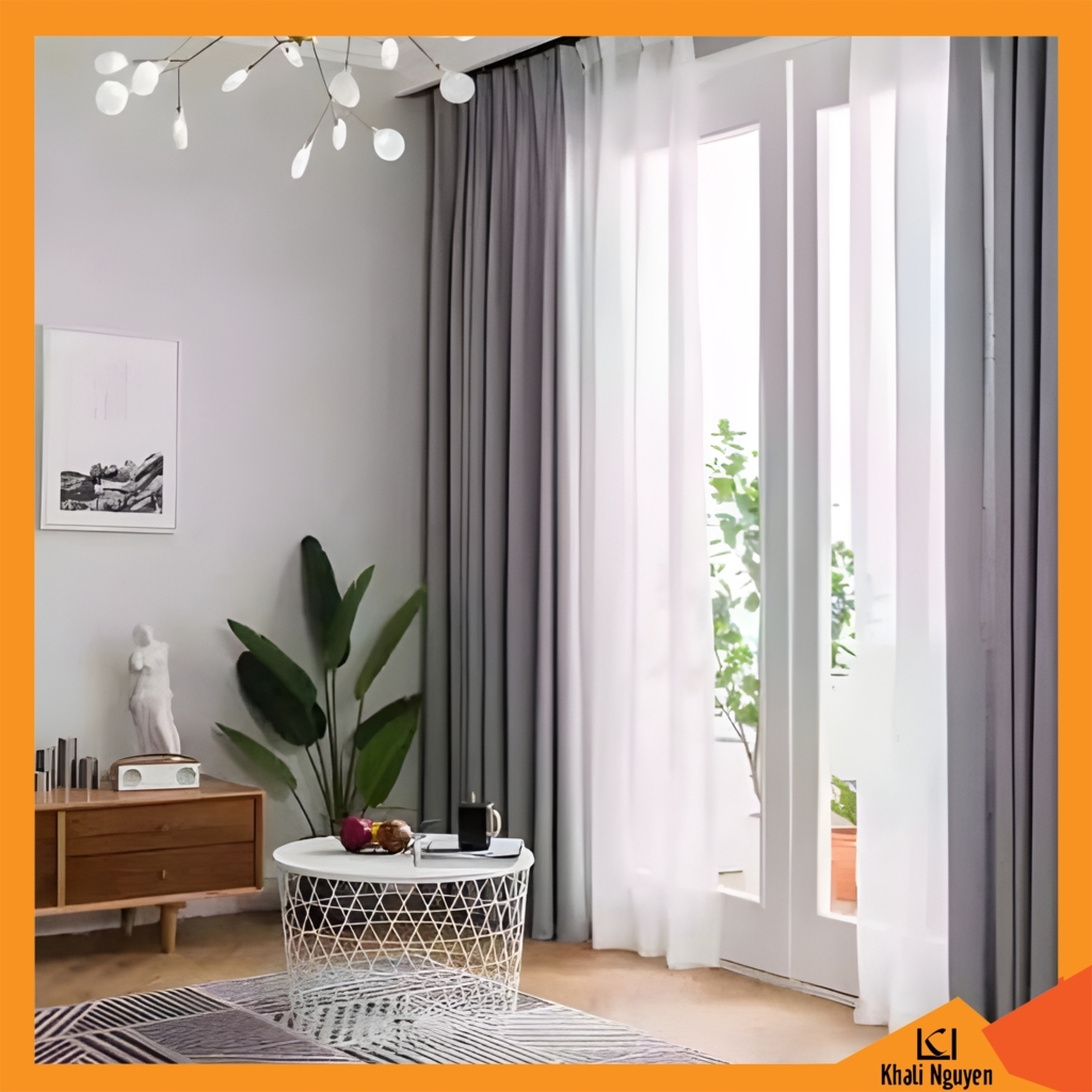 Kiểu rèm cửa vải đẹp cản nắng tốt