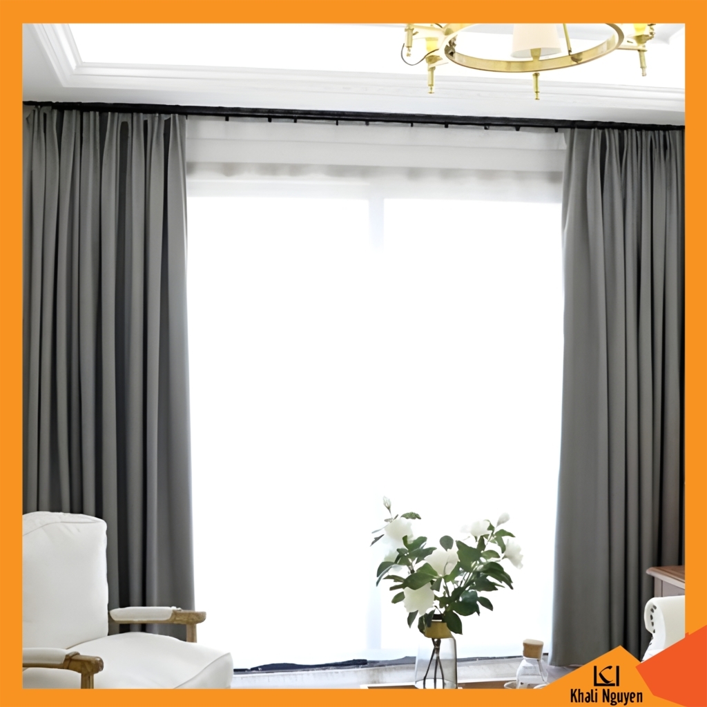 Rèm cửa chung cư bằng vải cản nắng tốt