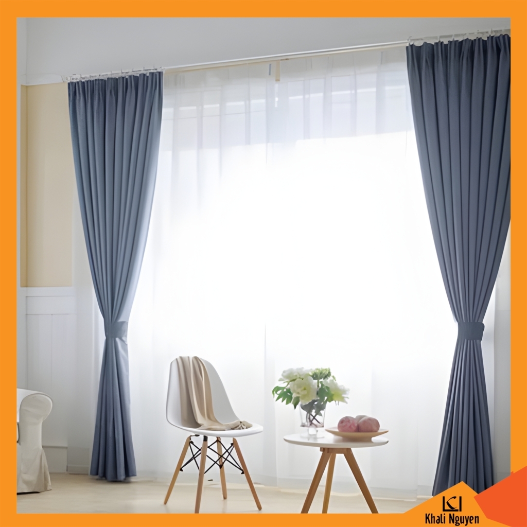 Rèm cửa kéo ngang bằng vải cản nắng tốt