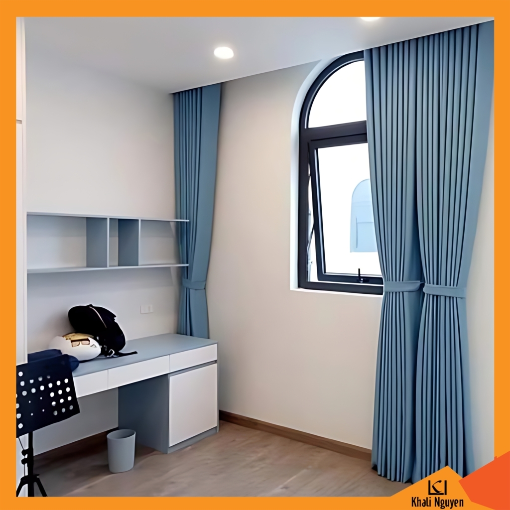 Rèm cửa vải chất thô chống nắng tốt