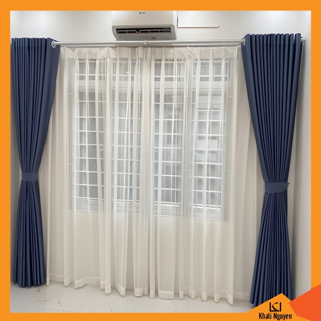 Rèm cửa vải màu nâu đẹp giá rẻ