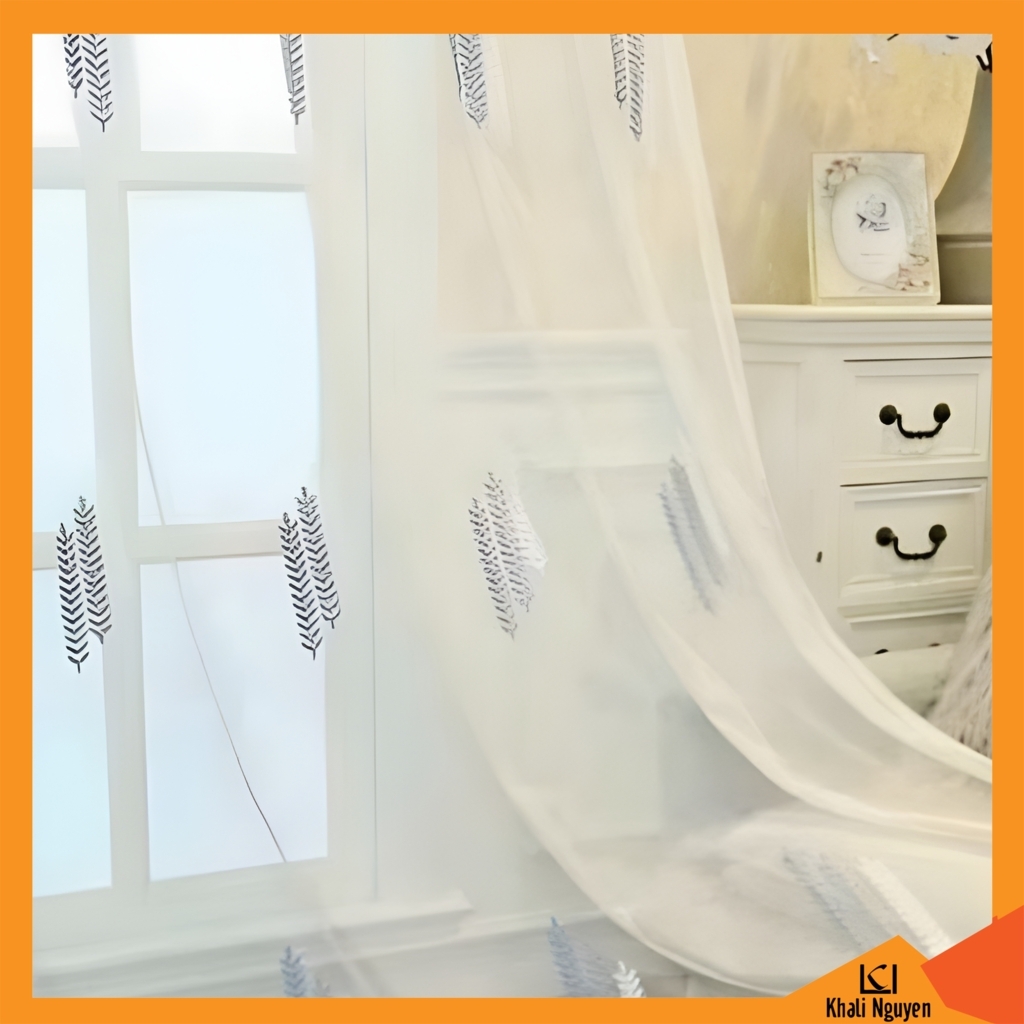 Rèm cửa vải voan đẹp trang trí 