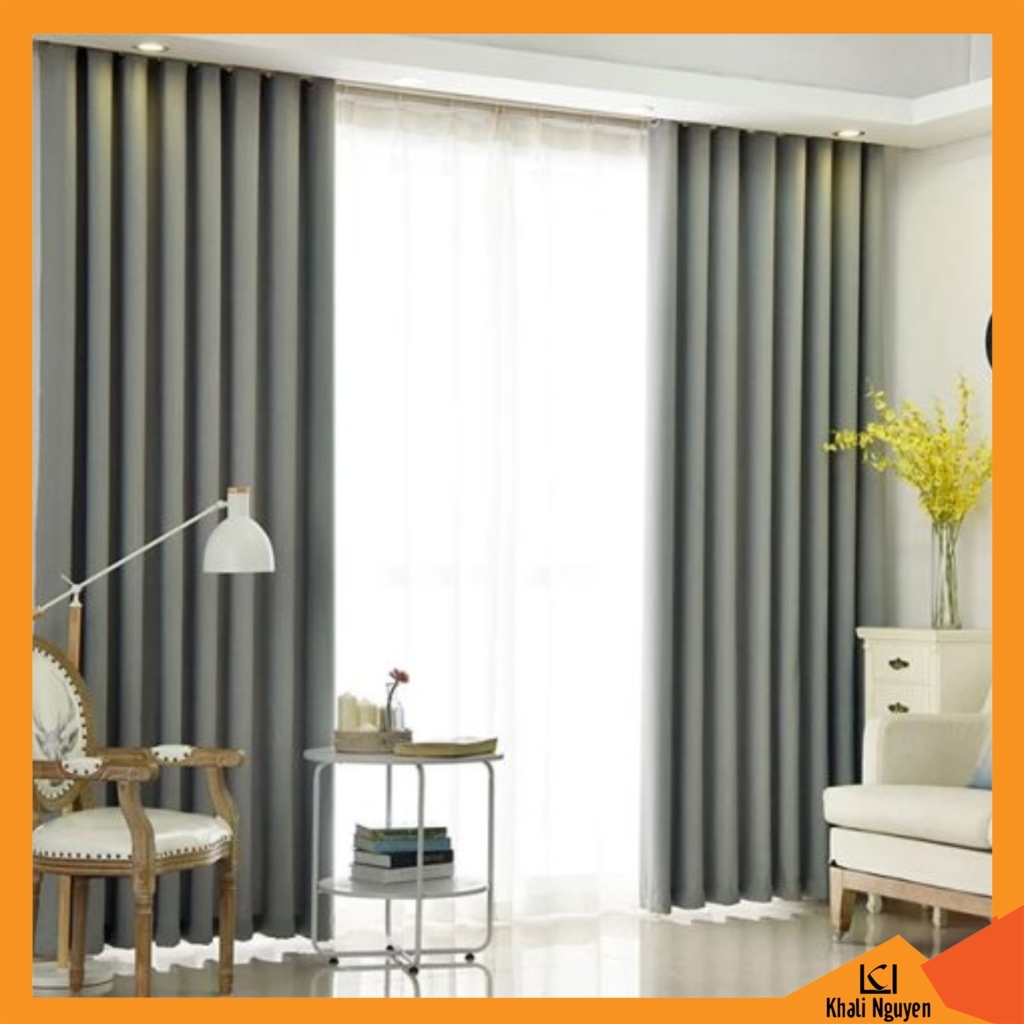 Rèm vải 2 lớp phòng khách đẹp giá rẻ