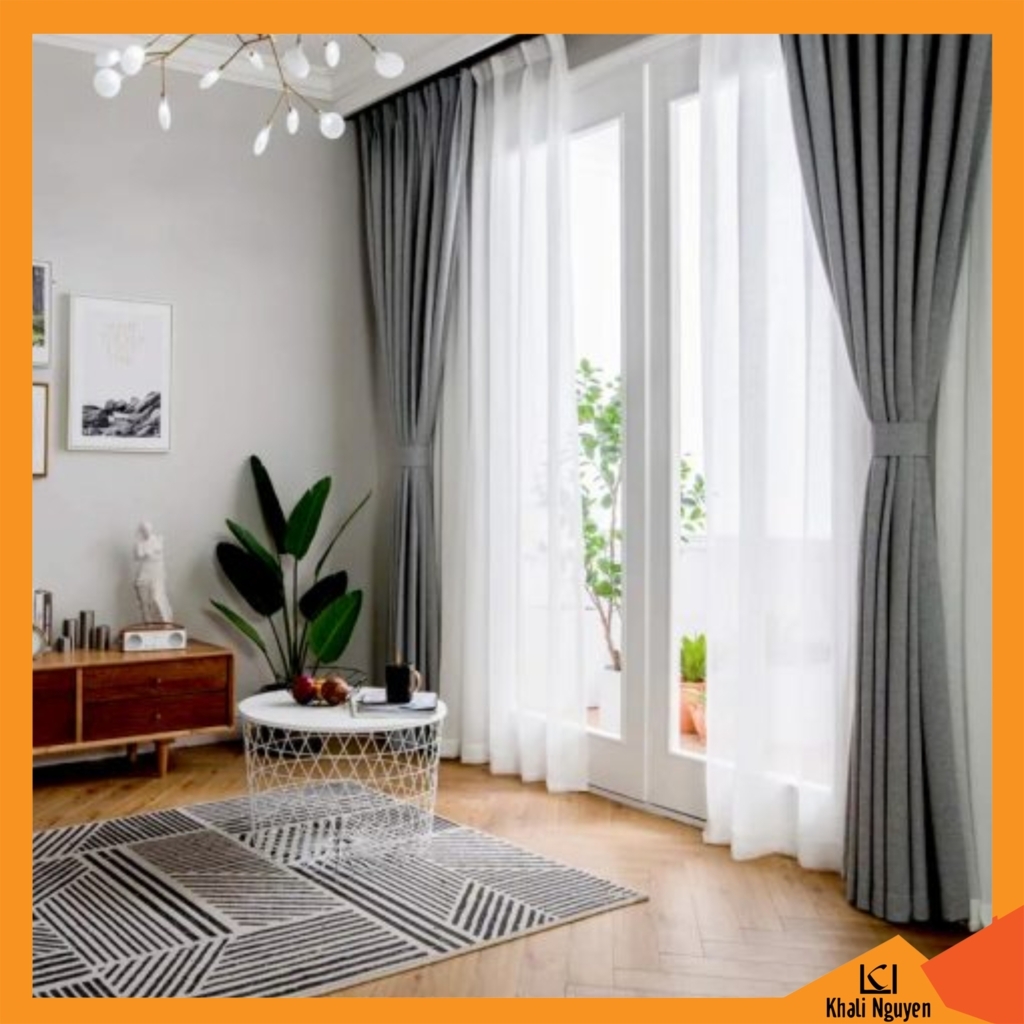 Rèm vải bố chống nắng cửa sổ giá rẻ