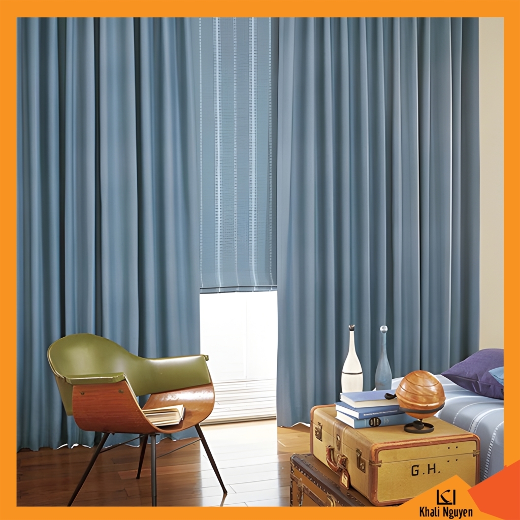 Rèm vải chống nắng đẹp cho phòng khách