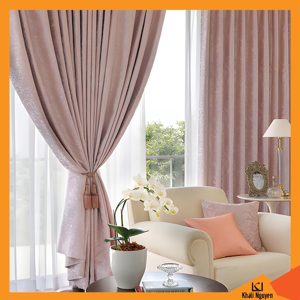 Rèm vải cửa sổ nhỏ cản nắng 100%