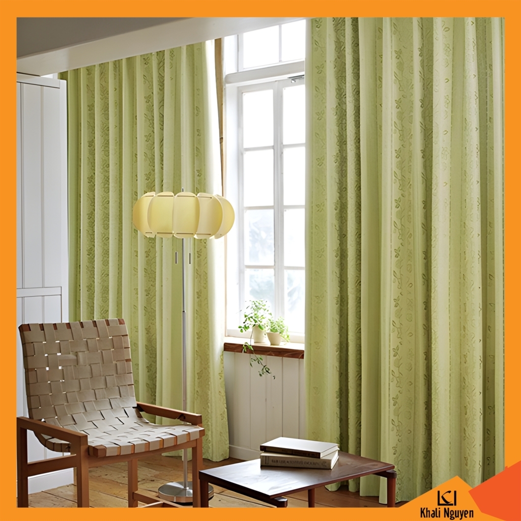 Rèm vải cửa sổ phòng ngủ cản sáng 100%