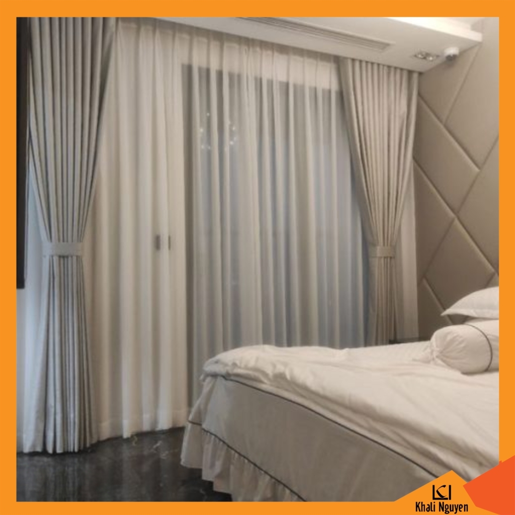 Rèm vải dệt 3 lớp chống nắng siêu tốt