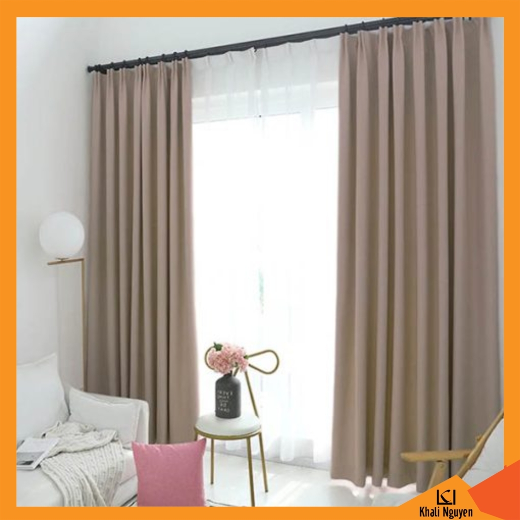 Rèm vải gấm bóng 2 lớp đẹp giá rẻ