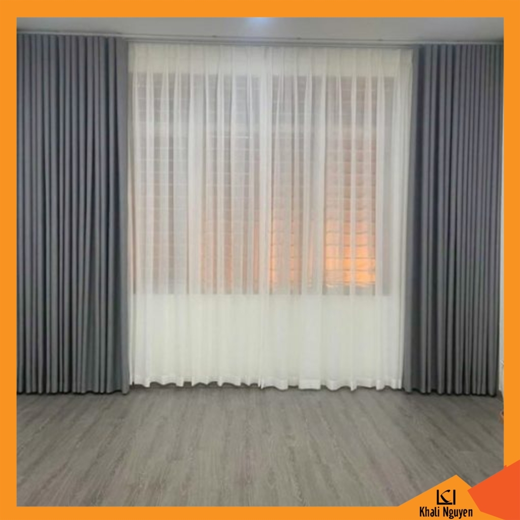 Rèm vải gấm bóng che nắng cửa sổ đẹp giá rẻ