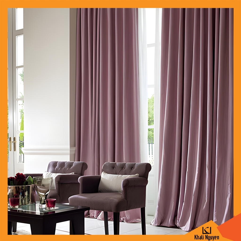 Rèm vải hai lớp đẹp cản nắng tuyệt đối