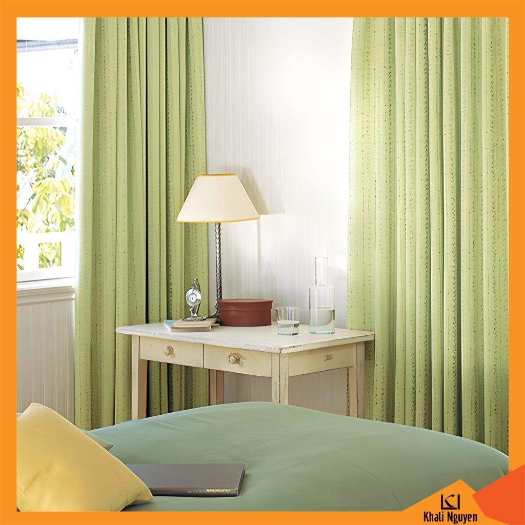 Rèm vải một màu cho cửa sổ đẹp giá rẻ