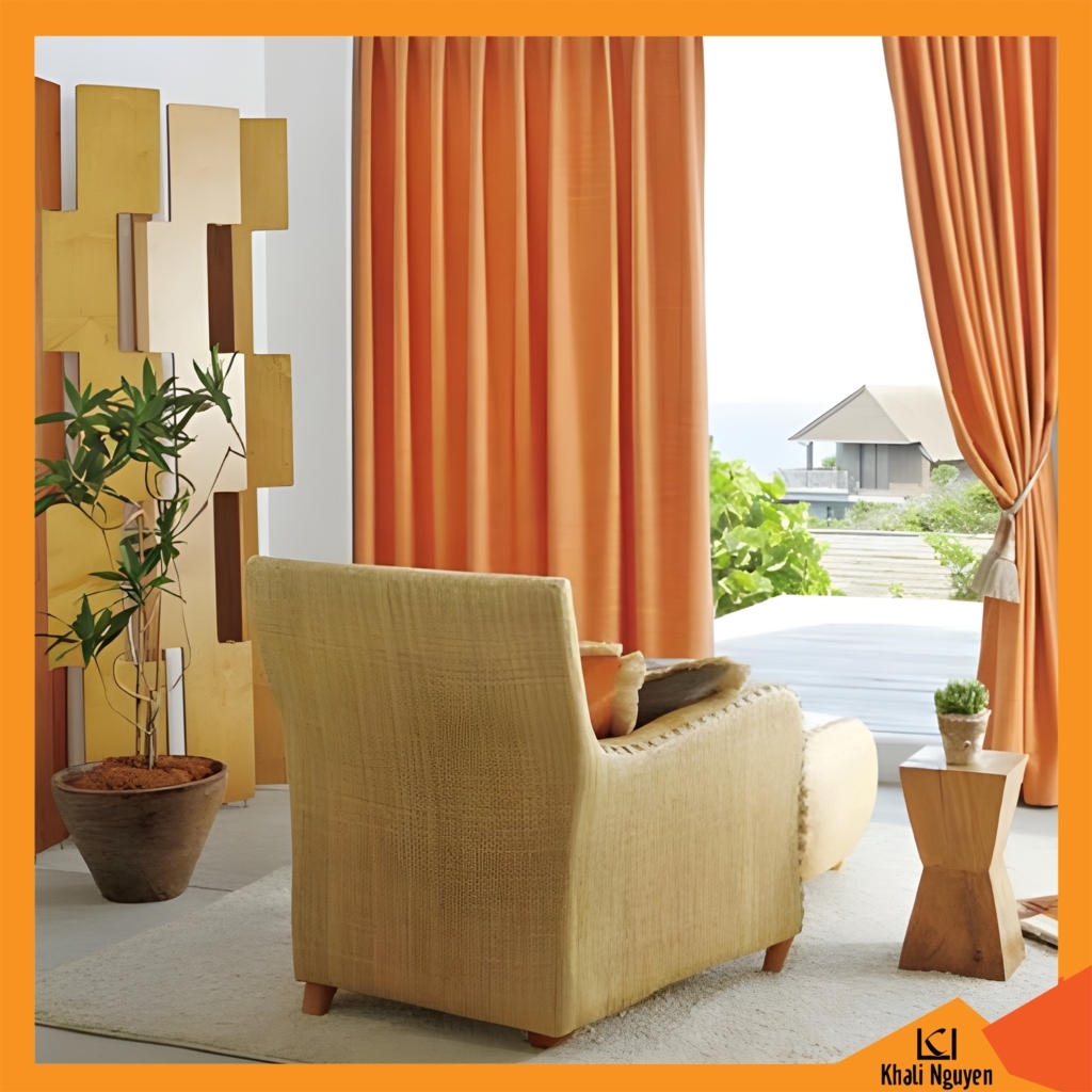 Rèm vải một màu giá rẻ