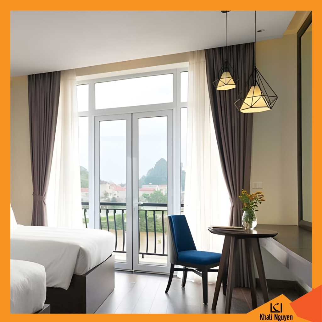 Rèm vải phòng ngủ cản nắng tốt