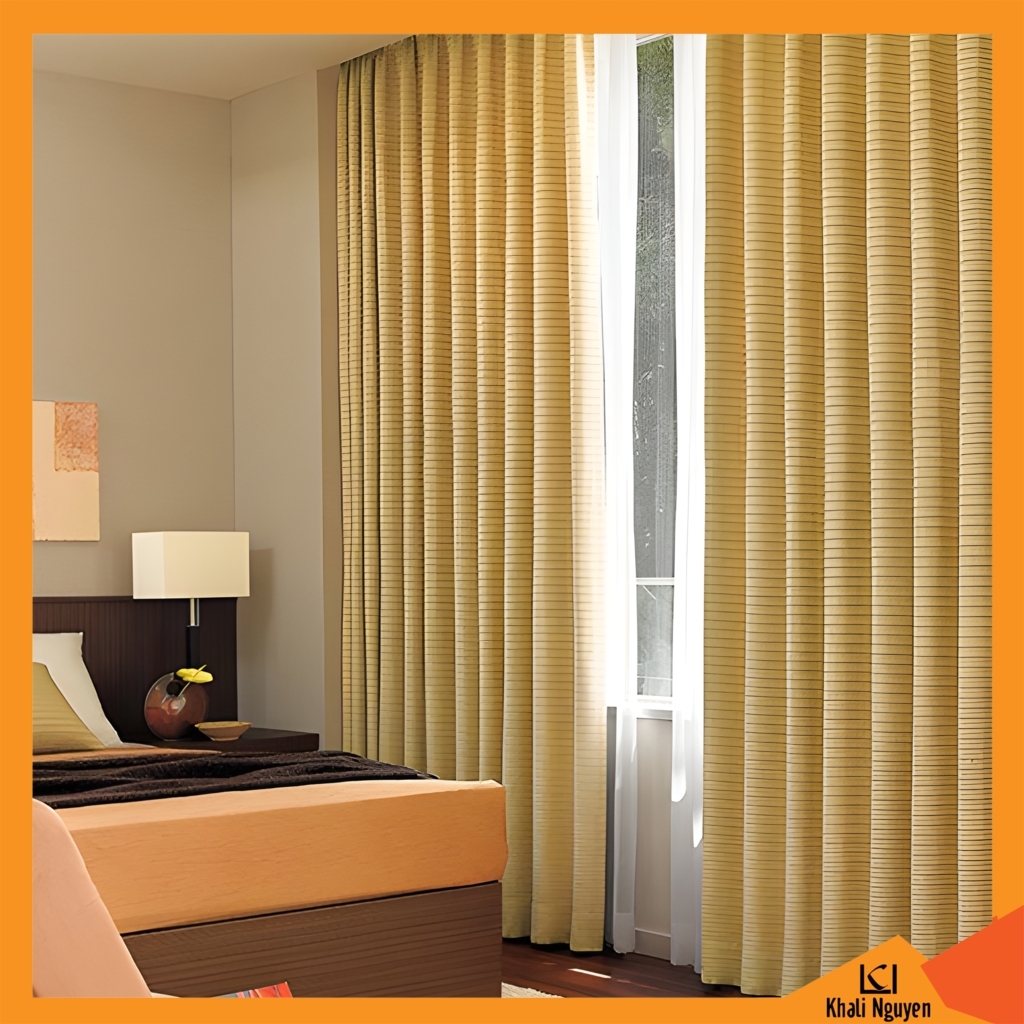 Rèm vải thô đẹp chống nắng tuyệt đối