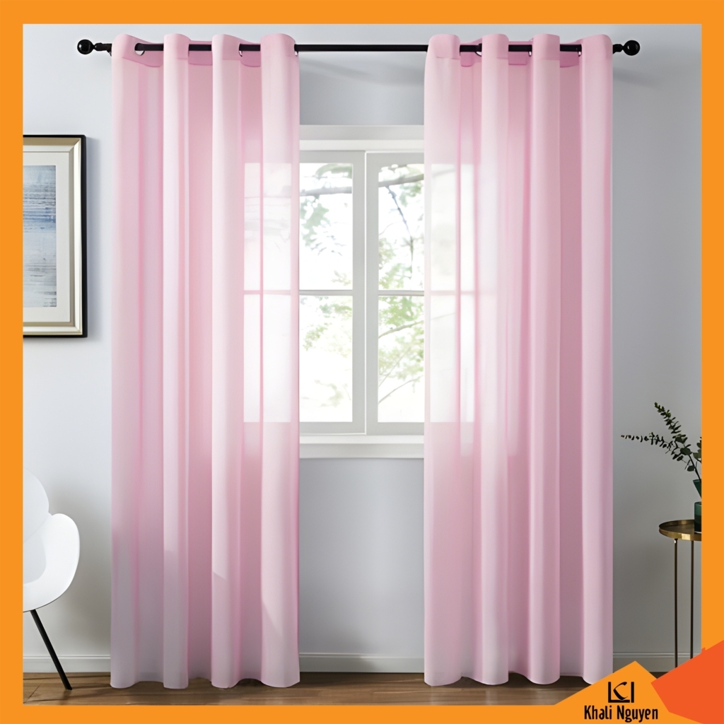Rèm vải voan đẹp trang trí mẫu 7