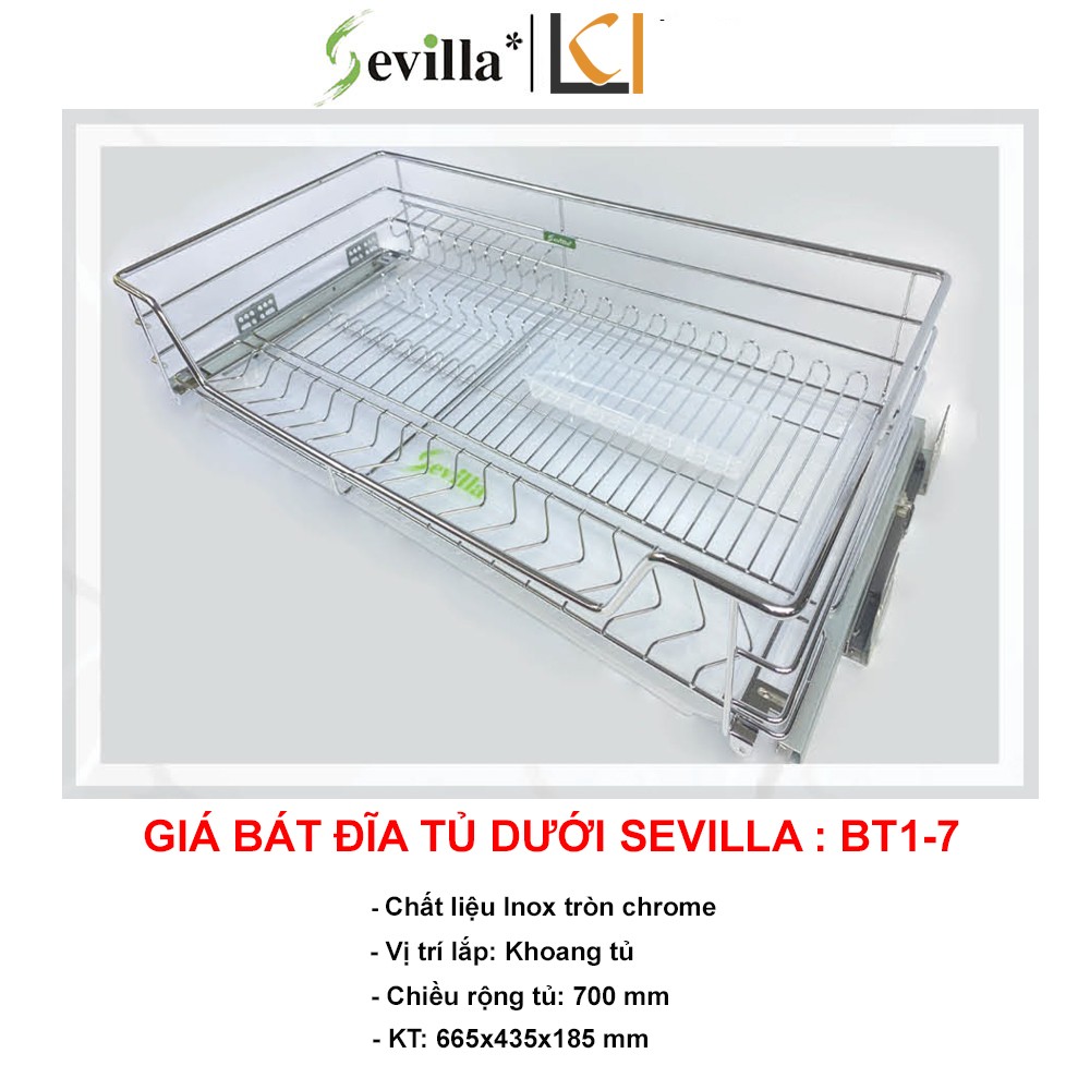 Giá Bát Đĩa Cố Định Tủ Dưới Sevilla BT1-7