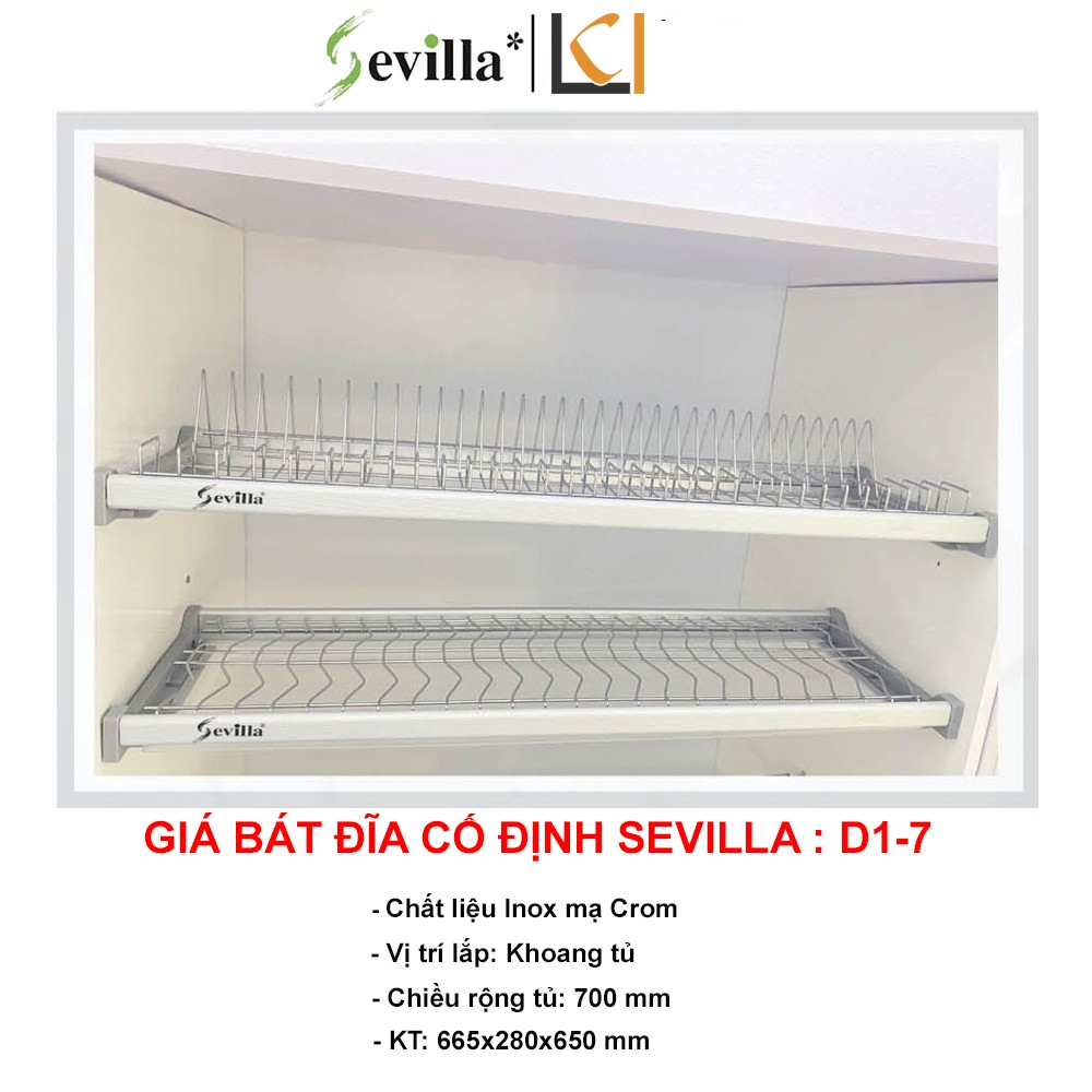 Giá Bát Đĩa Cố Định Sevilla D1-7