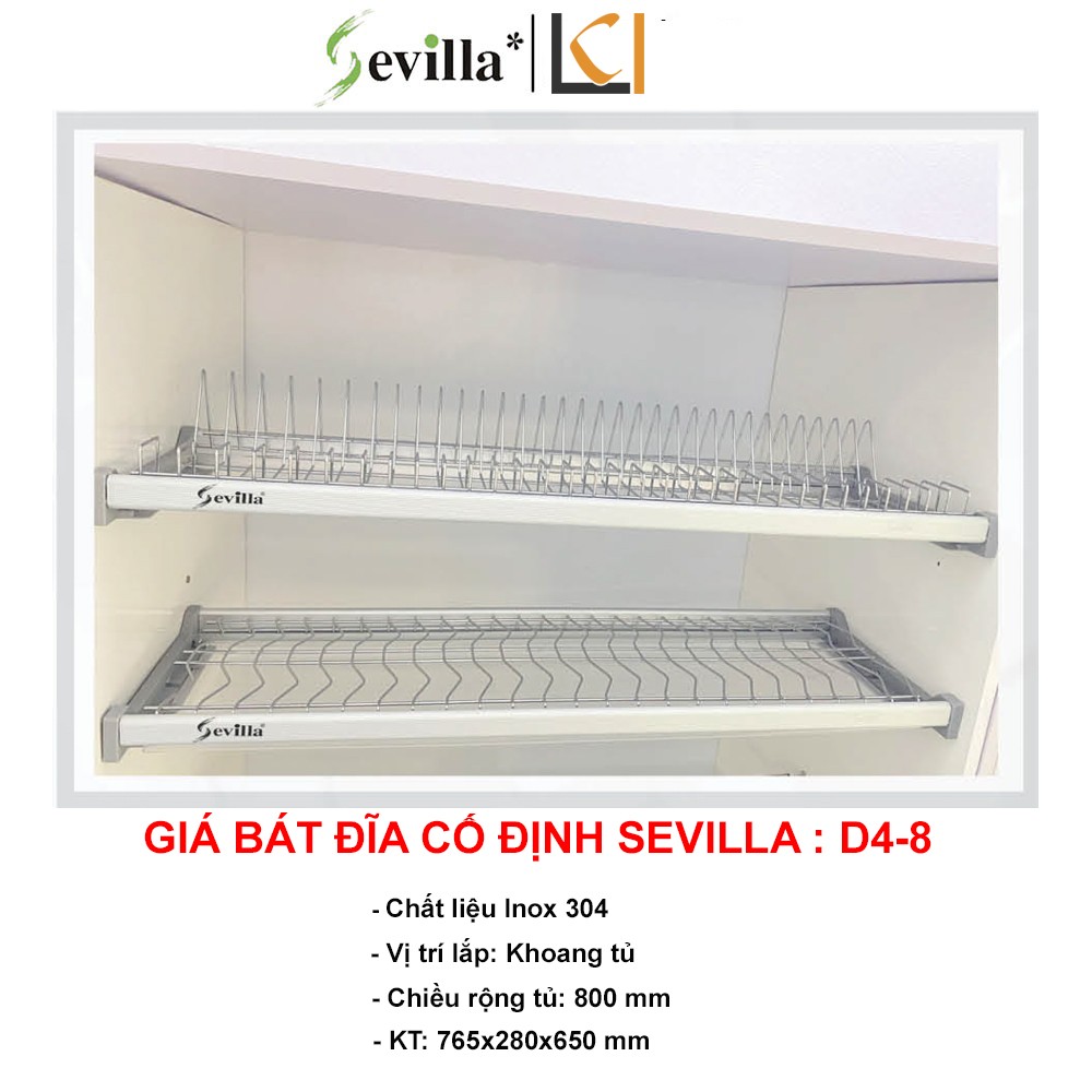 Giá Bát Đĩa Cố Định D4-8