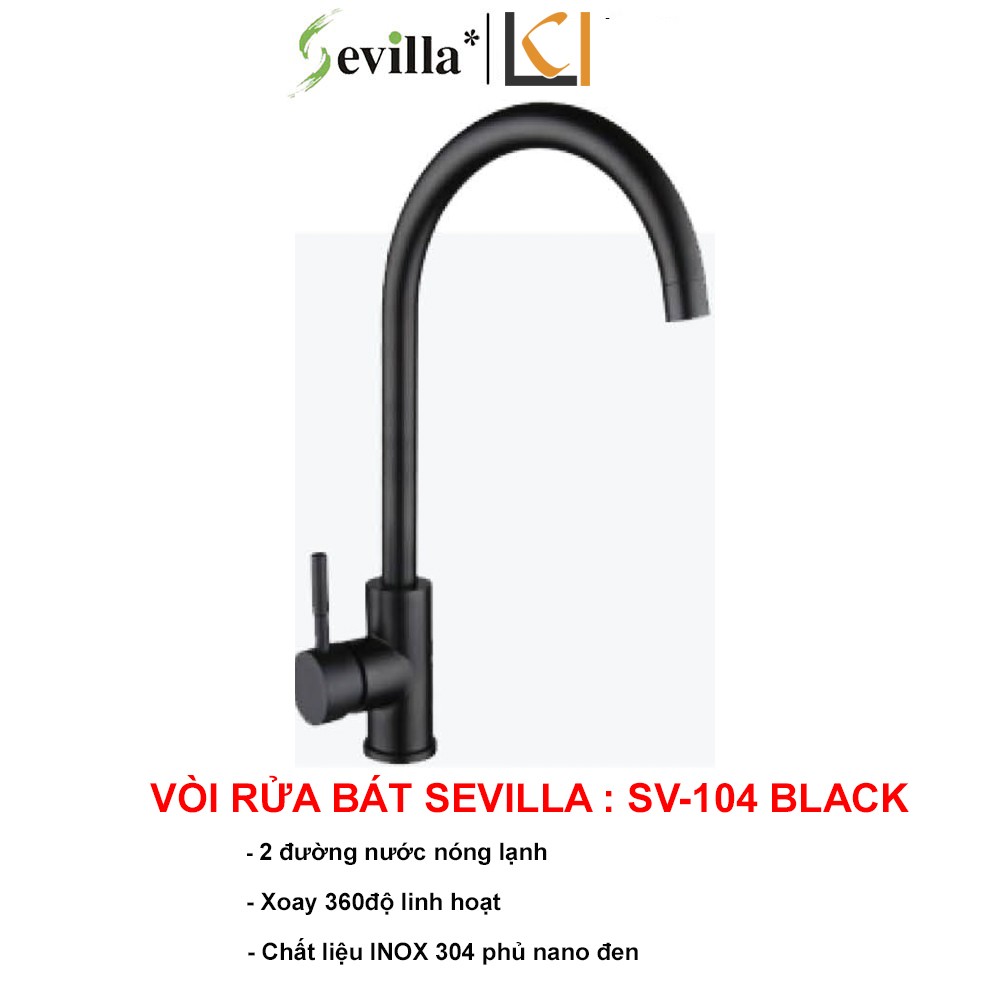 Vòi Bếp Sevilla SV-104 Black