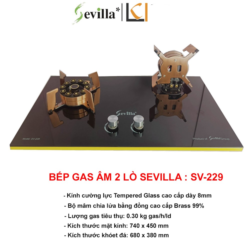 Bếp Gas Âm Sevilla SV-229