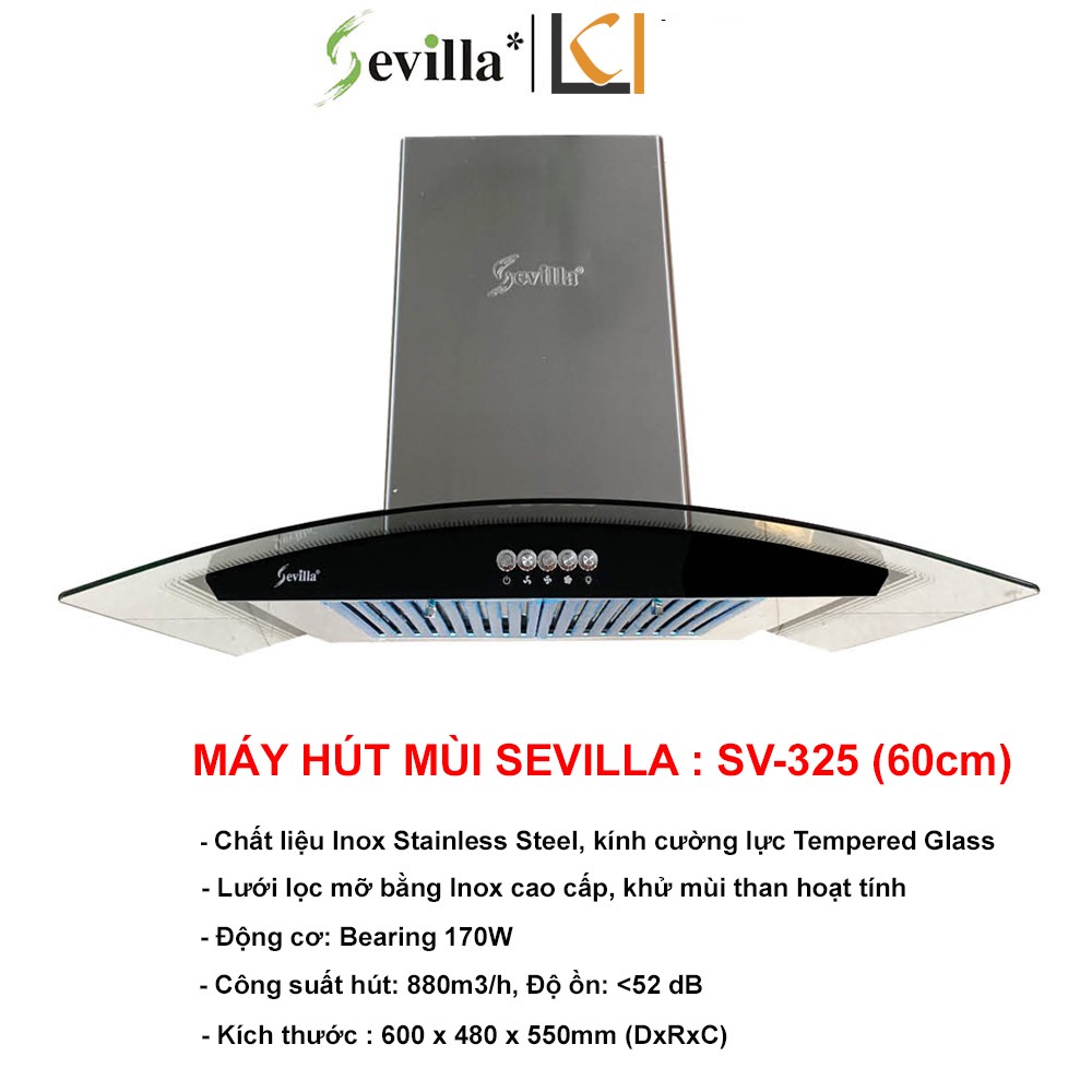 Máy Hút Mùi Sevilla SV-325 (60cm)