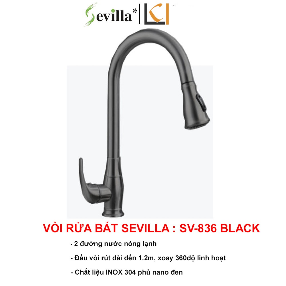 Vòi Bếp Sevilla SV-836 Black