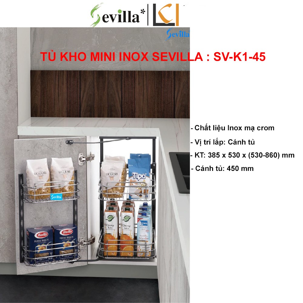 Tủ Kho Mini 2 Tầng Sevilla SV-K1-45