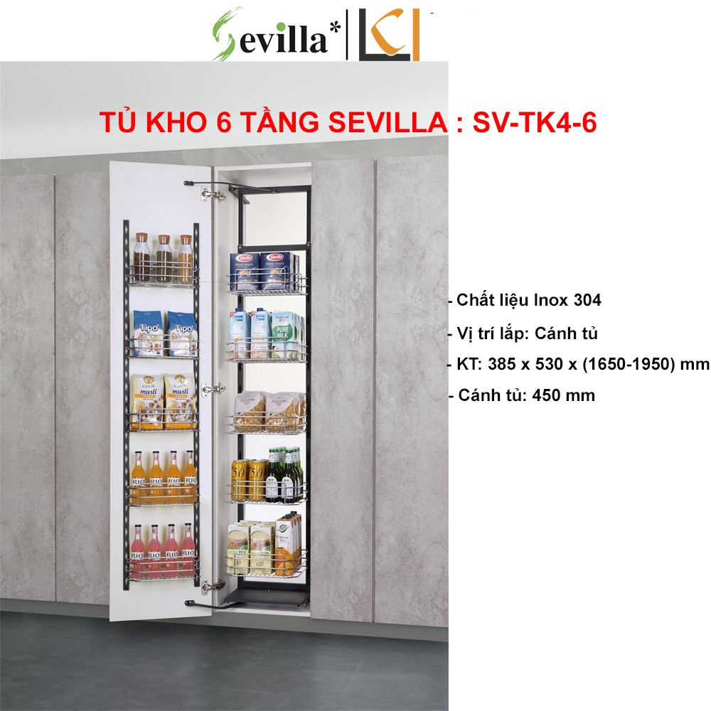 Tủ Kho 6 Tầng Sevilla SV-TK4-6