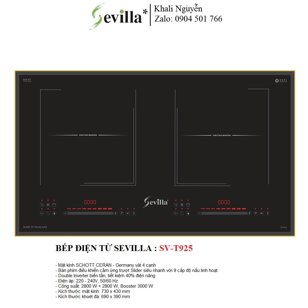 Bếp Điện Từ Sevilla SV-T925