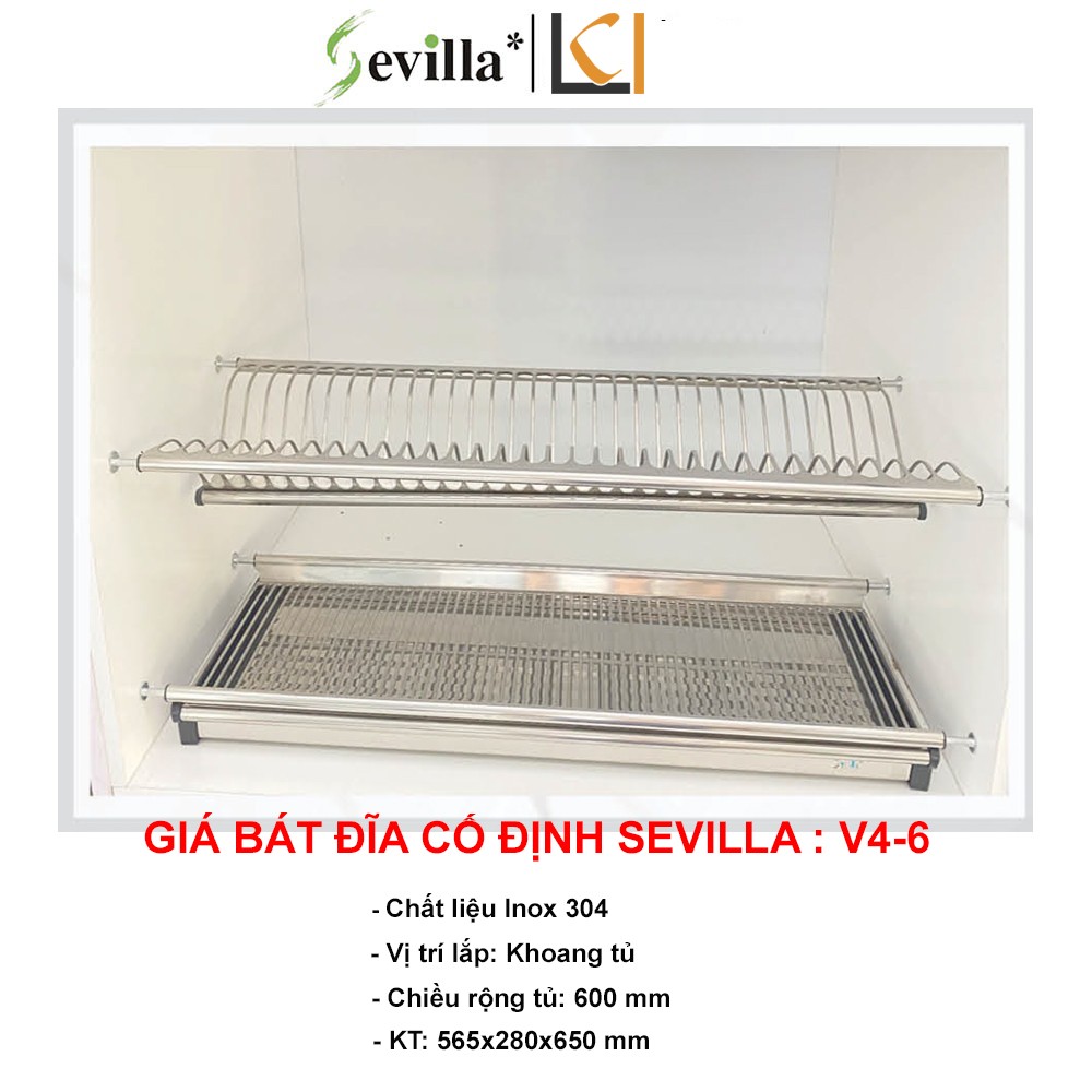 Giá Bát Đĩa Cố Định Sevilla V4-6