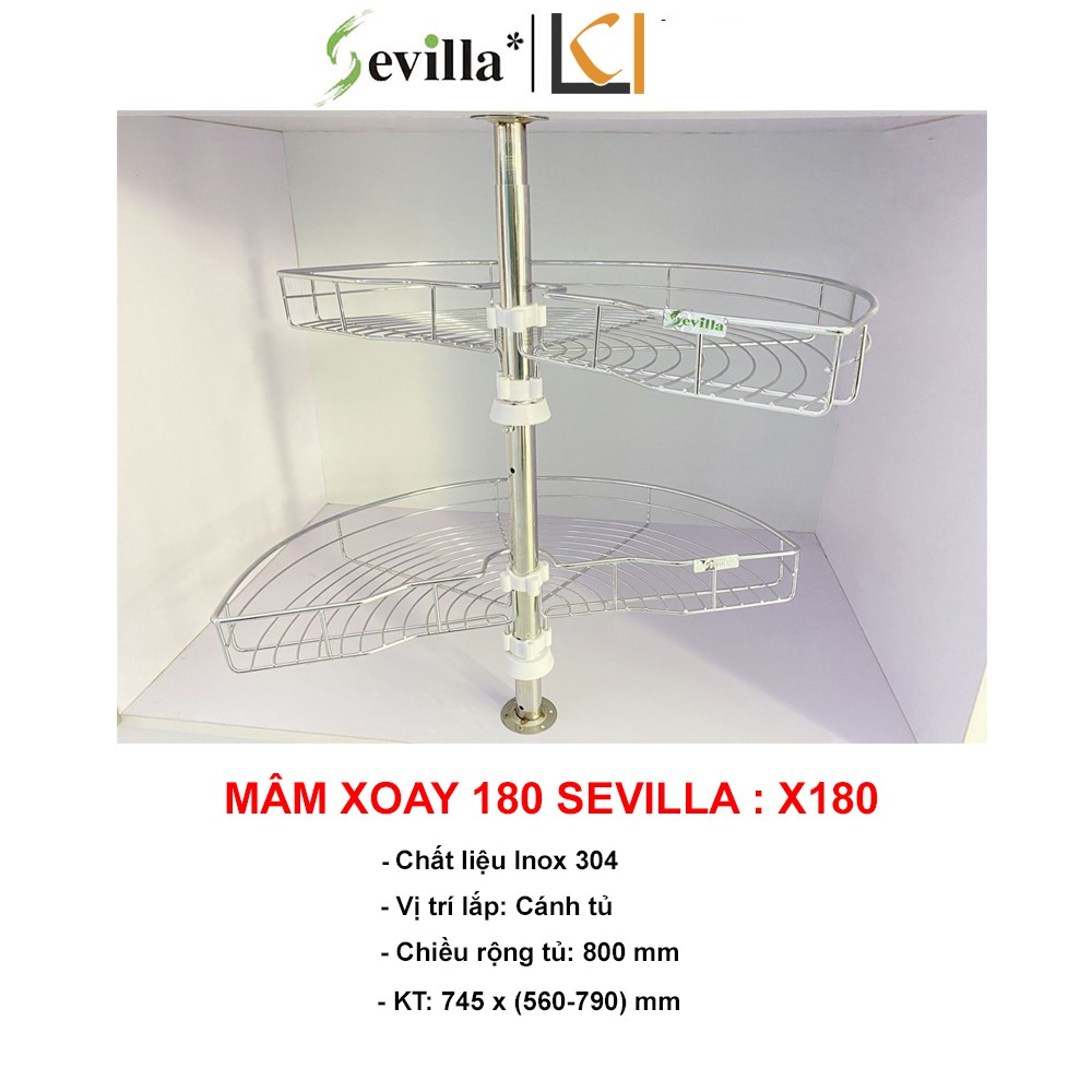 Mâm Xoay 180 Sevilla X180