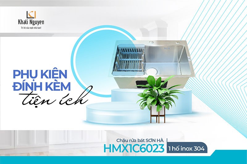 Chậu rửa bát Sơn Hà Luxury HMX1C6023 - hình 5