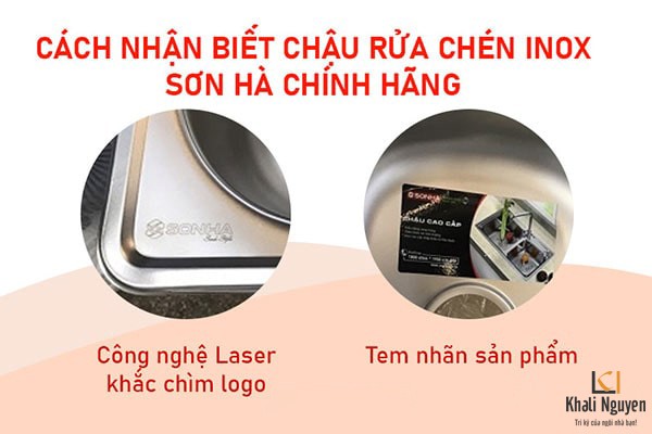 Cách nhận biết chậu rửa bát Sơn Hà