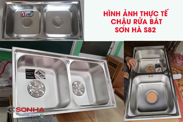 Ảnh thực tế Chậu rửa bát Sơn Hà S.82.D.1.3