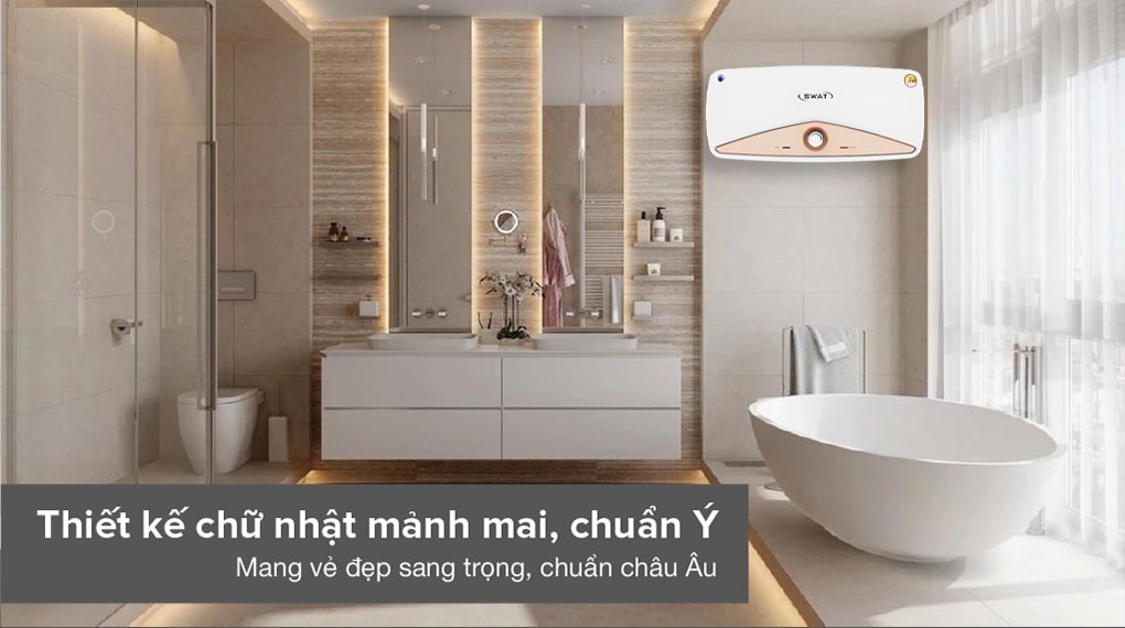 Bình nóng lạnh Sơn Hà 15L Swat SW15NO ngang - 3