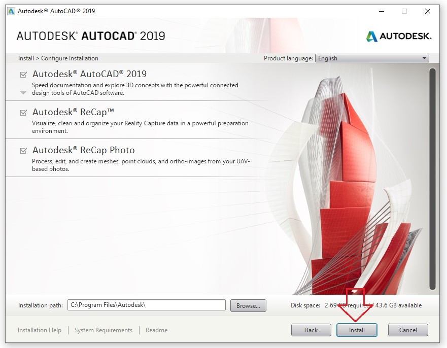 Autodesk AutoCAD 2019 - cài đặt 3