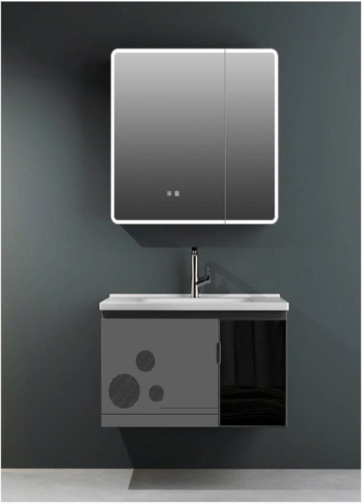 Bộ tủ chậu lavabo kèm tủ gương Takoshi TKC8003