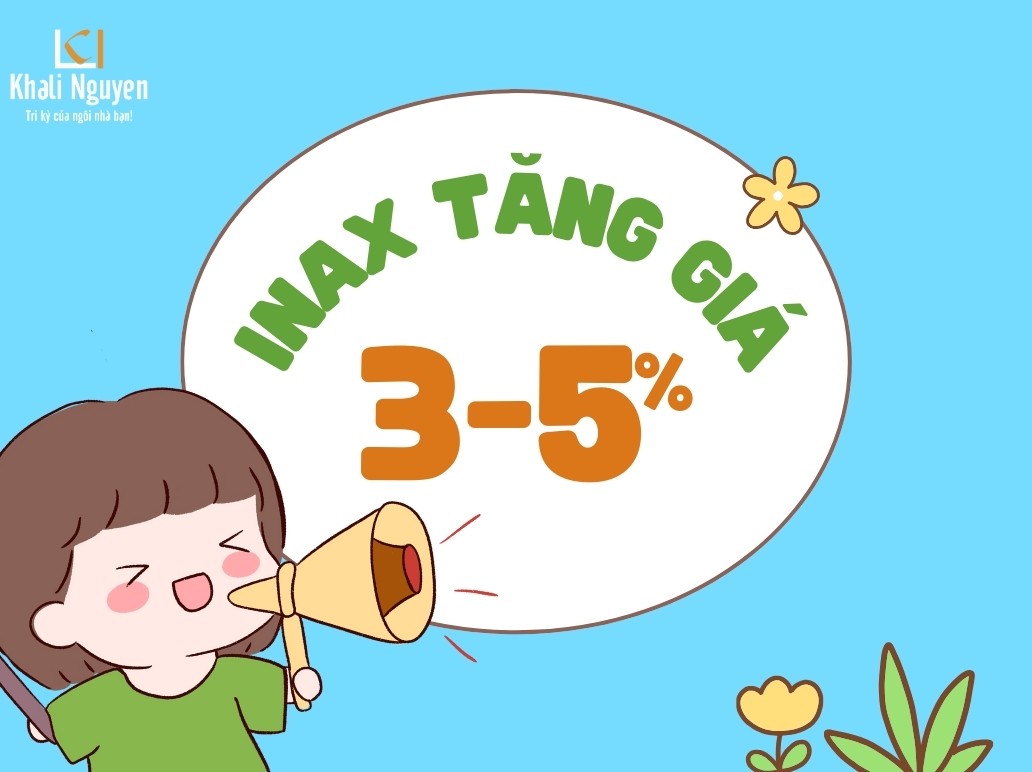 Inax thông báo tăng giá