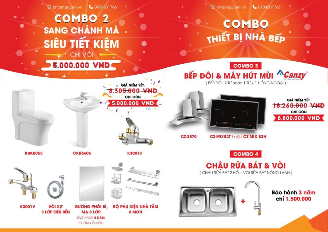 Thỏa sức mua sắm với 4 Combo siêu hấp dẫn từ Khali Nguyễn