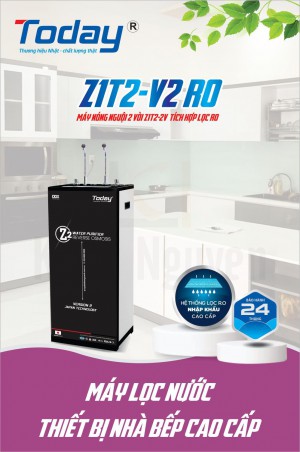 Máy Lọc Nước Today Z1T2-V2 RO 2 Vòi Tích Hợp RO 9 Cấp Lọc