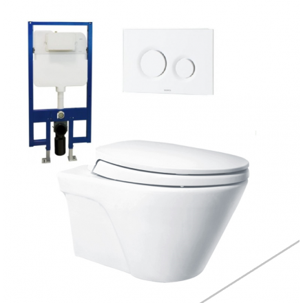 Bồn Cầu TOTO CW822NJWS/MB174P/WH172A Treo Tường